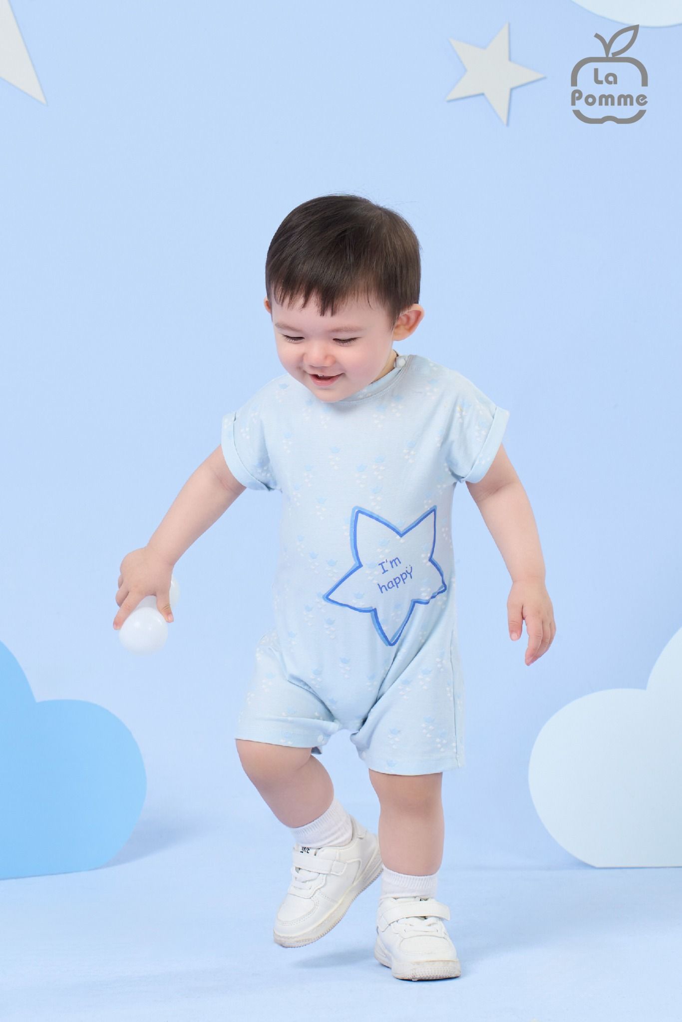 Bộ body liền cộc tay La Pomme ngọt ngào