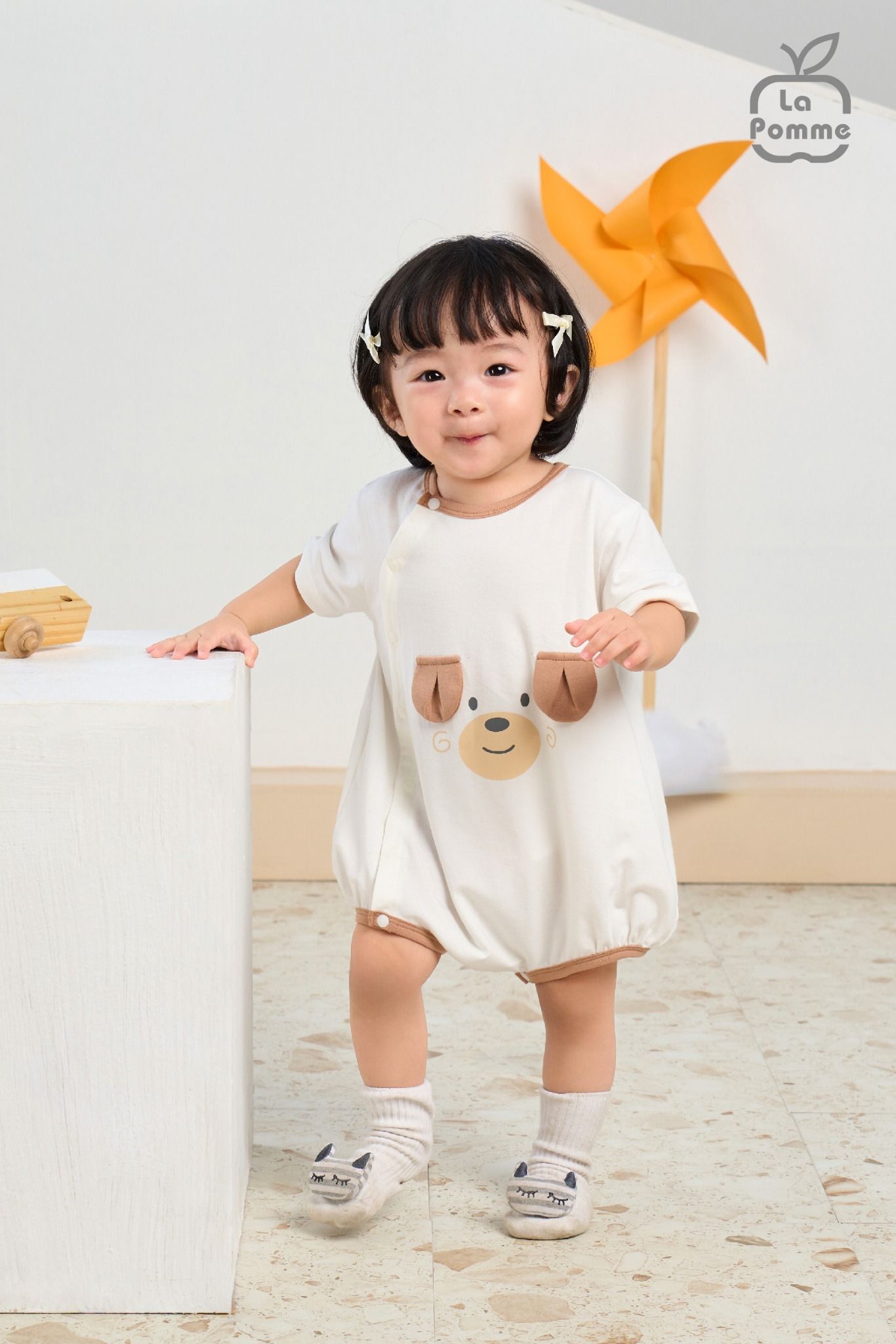 Body cộc tay La Pomme họa tiết thú dễ thương