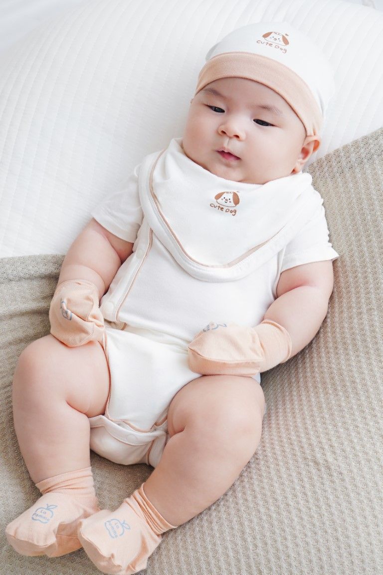 Body chip cộc tay La Pomme baby kisses - Be