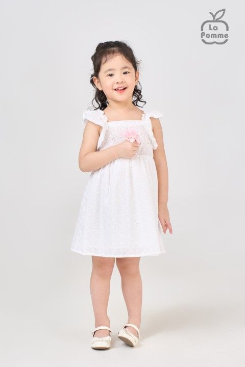 Đầm sát nách Lapomme phối bèo - Tím than