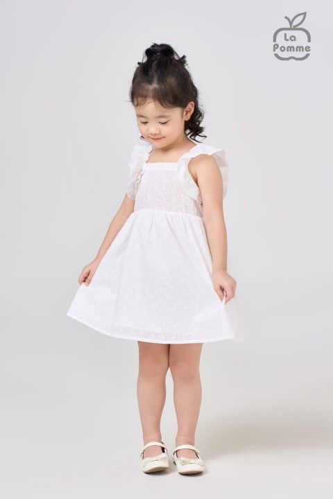 Đầm sát nách Lapomme phối bèo - Tím than