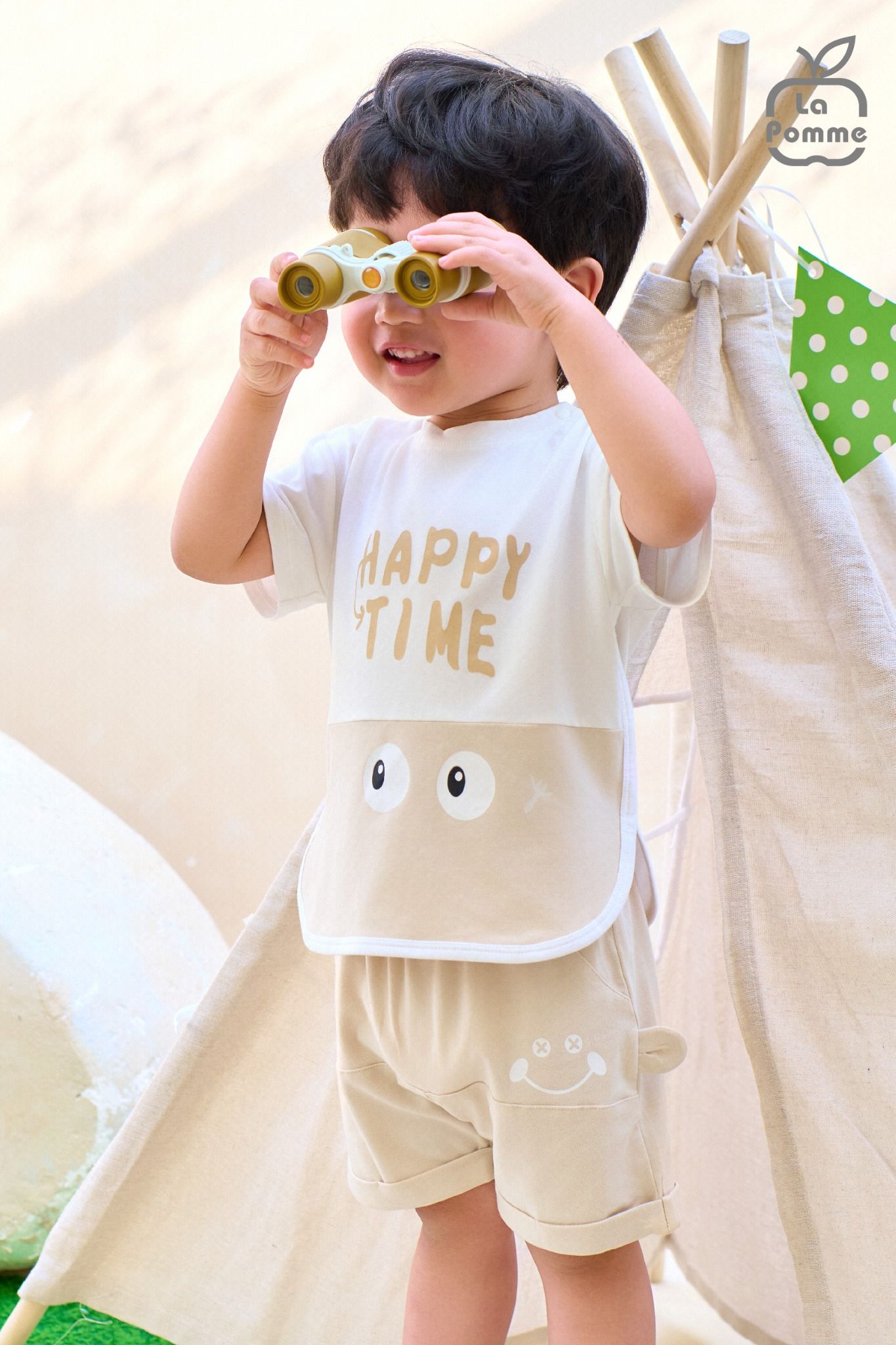 Bộ cộc tay La Pomme Happy time