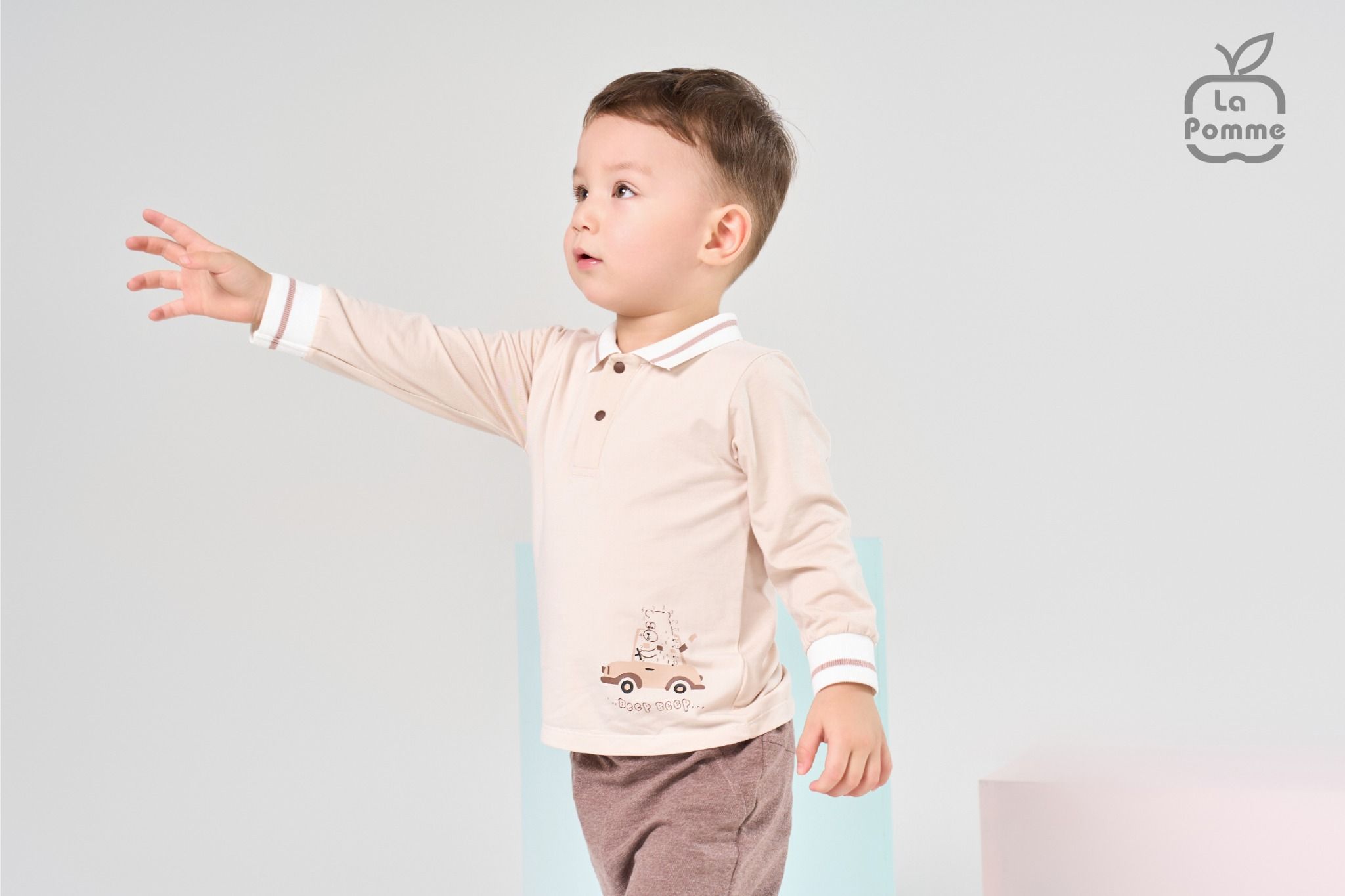 Bộ dài tay La Pomme Ô tô bí bo