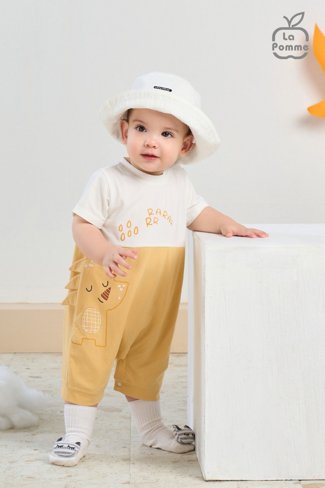 Body cộc tay La Pomme họa tiết thú ngộ nghĩnh