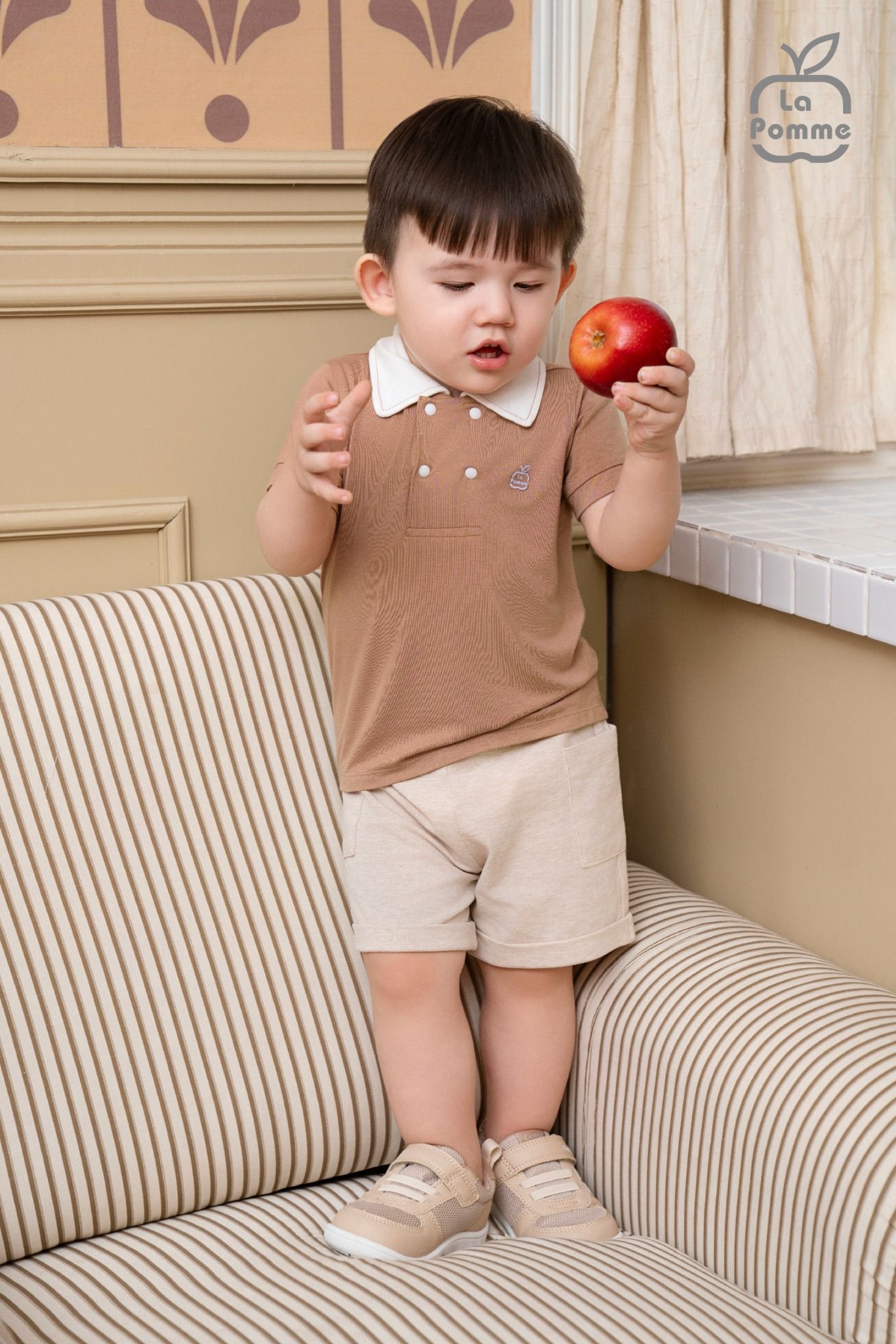 Bộ cộc tay La Pomme mềm mát chạm êm