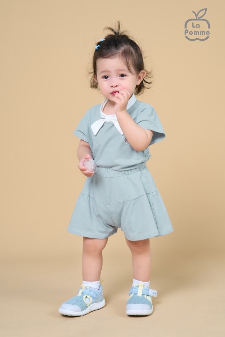 Bộ cộc tay La Pomme giả váy thủy thủ