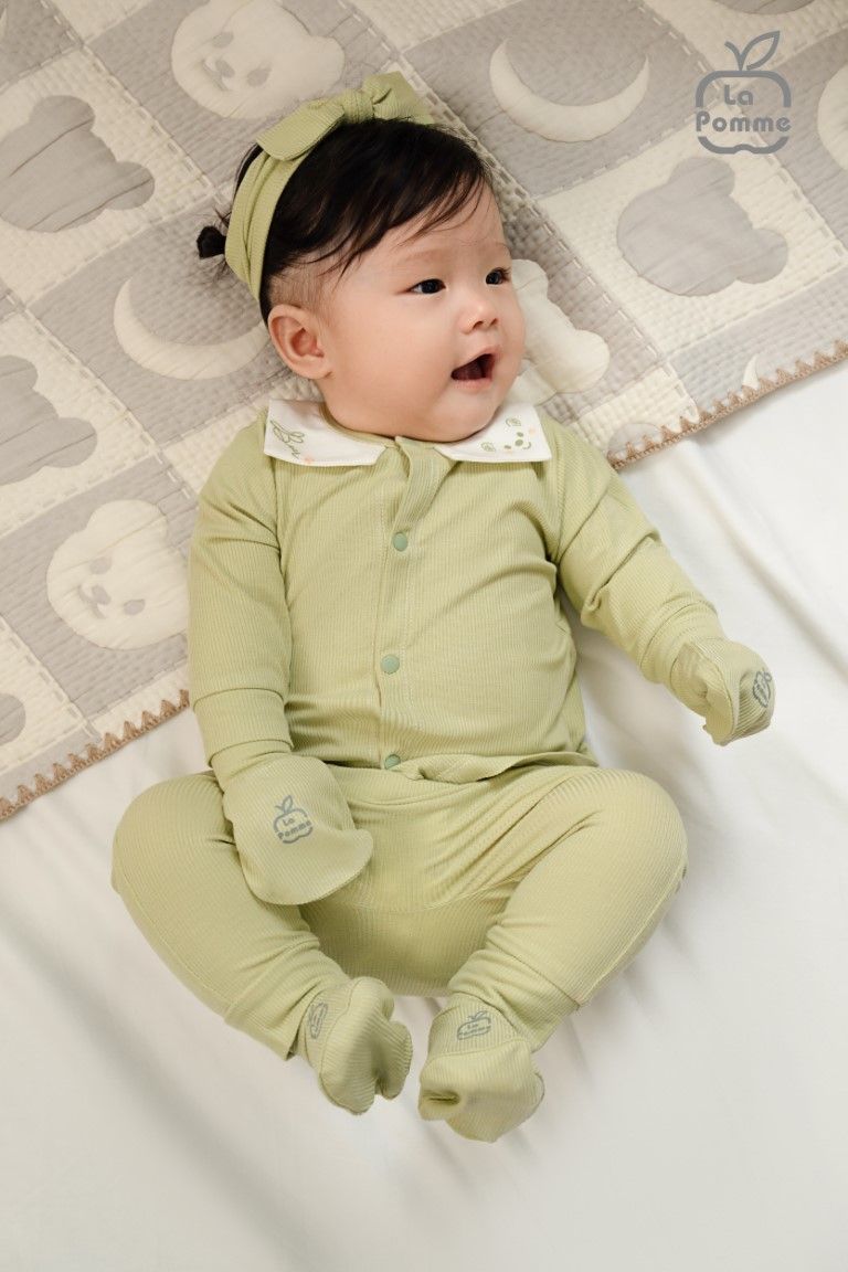Set bao tay bao chân La Pomme hoạ tiết đáng yêu