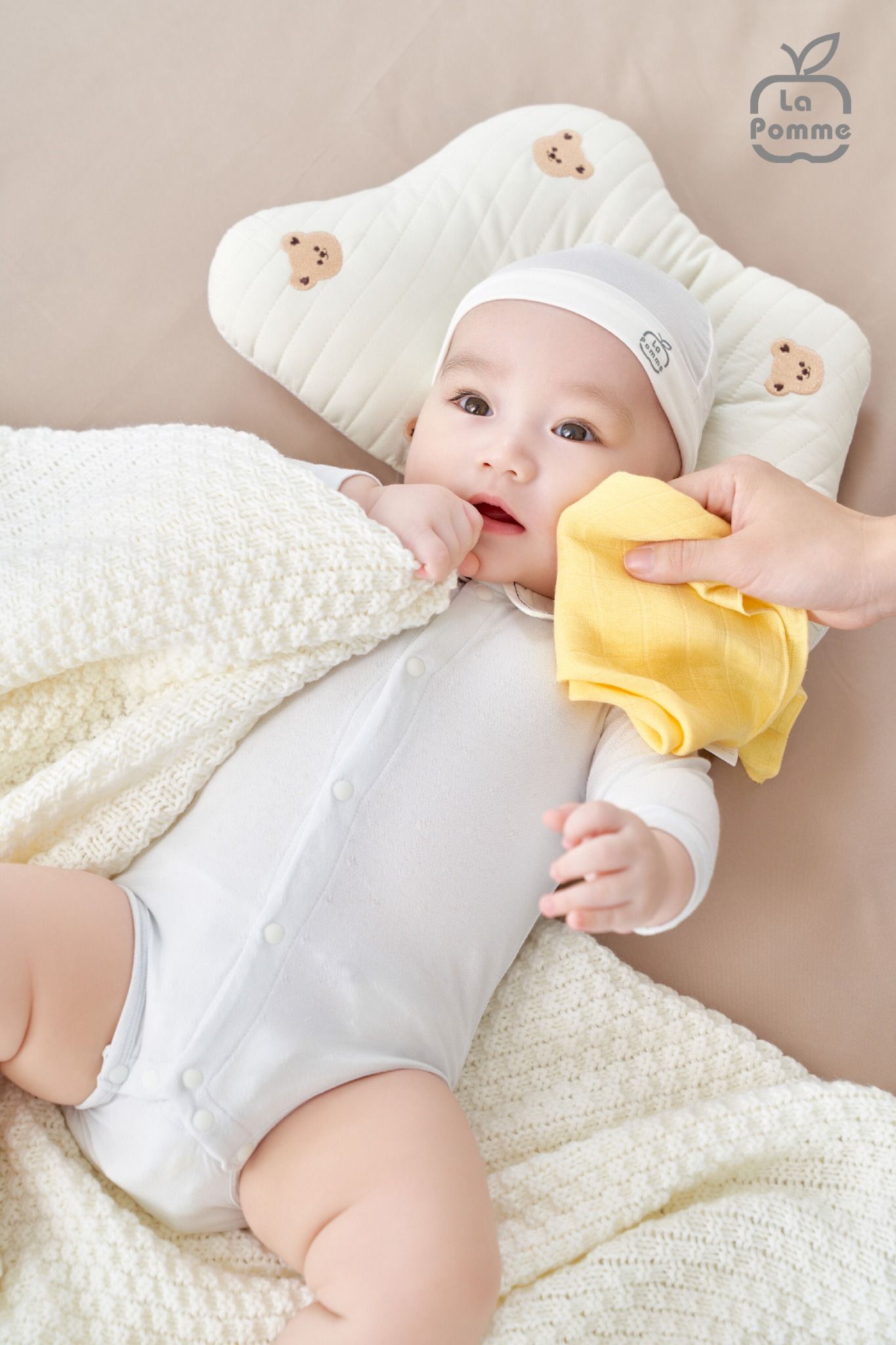 Hộp trải nghiệm 3 khăn sợi tre lụa La Pomme Everyday Soft Care