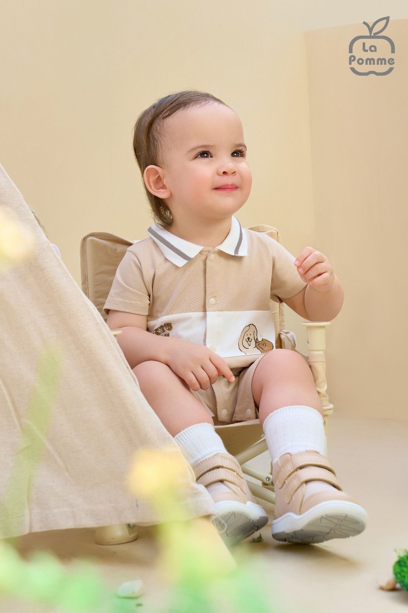 Body cộc tay La Pomme Cún con phối màu