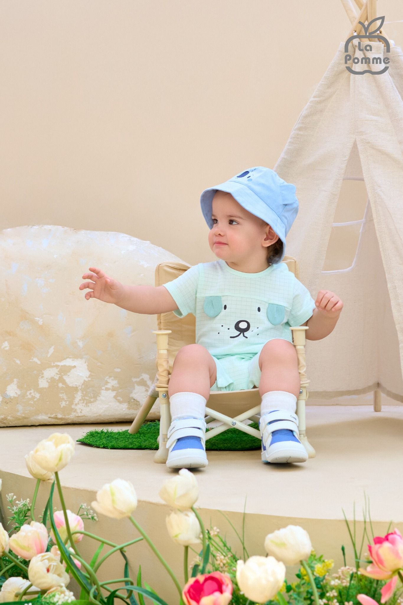Body cộc tay La Pomme Cún con đáng yêu