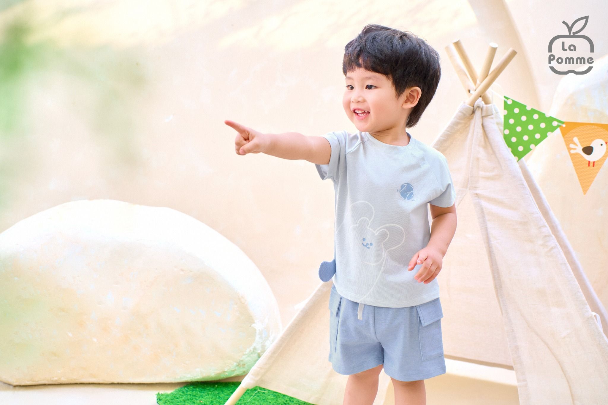 Bộ cộc tay La Pomme động vật dí dỏm