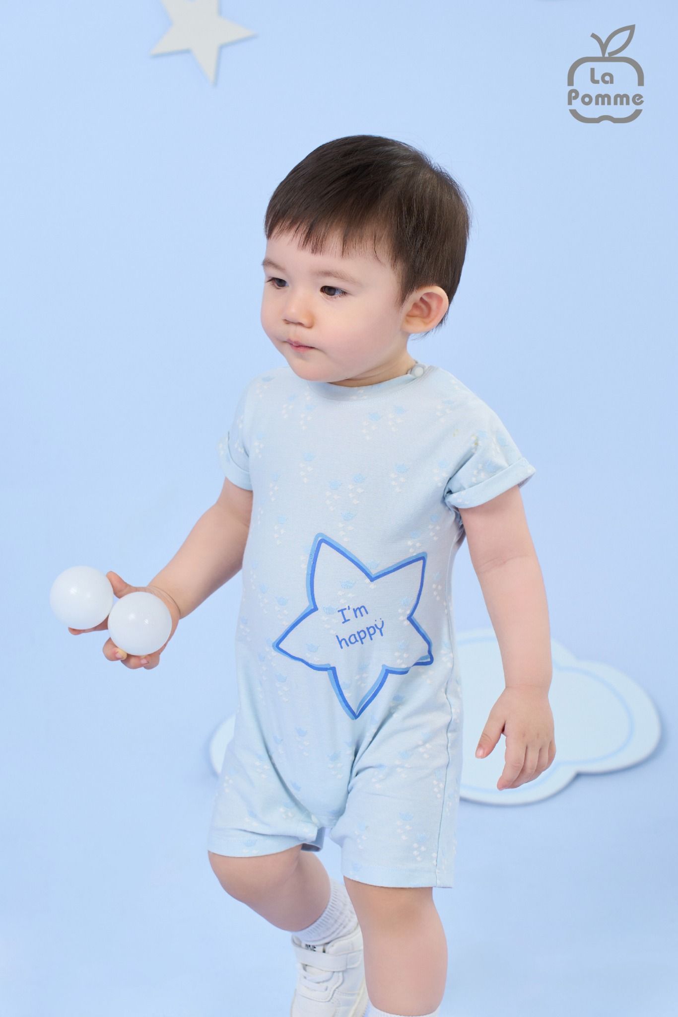 Bộ body liền cộc tay La Pomme ngọt ngào