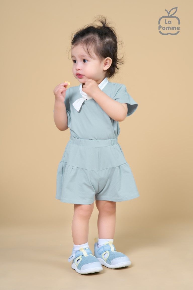 Bộ cộc tay La Pomme giả váy thủy thủ