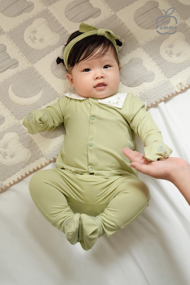 Set bao tay bao chân La Pomme hoạ tiết đáng yêu