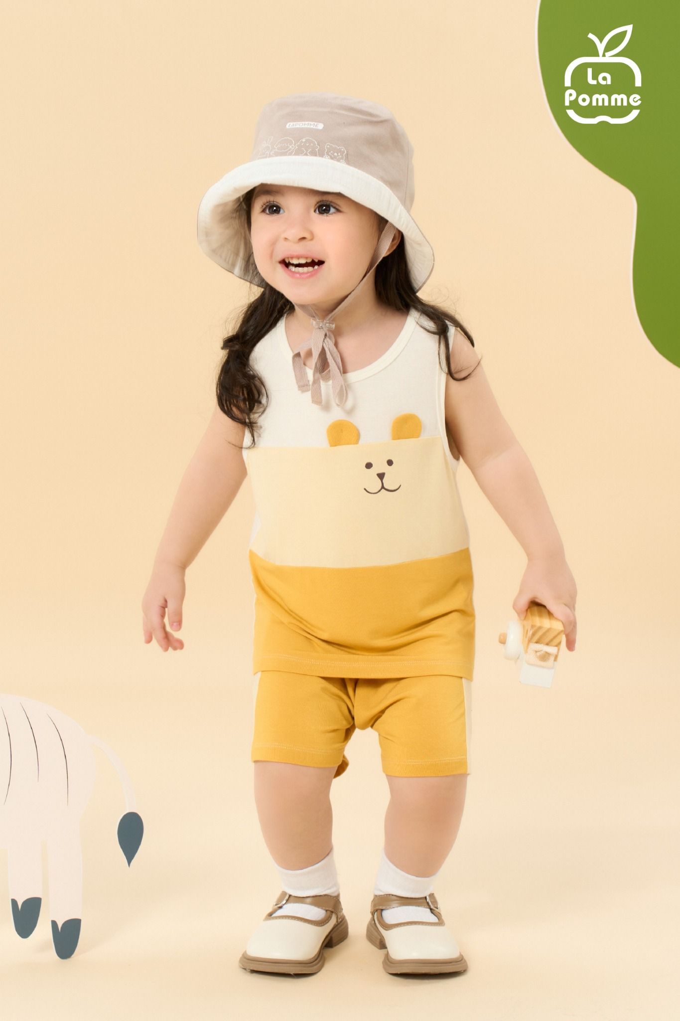 Bộ sát nách La Pomme trẻ nhỏ