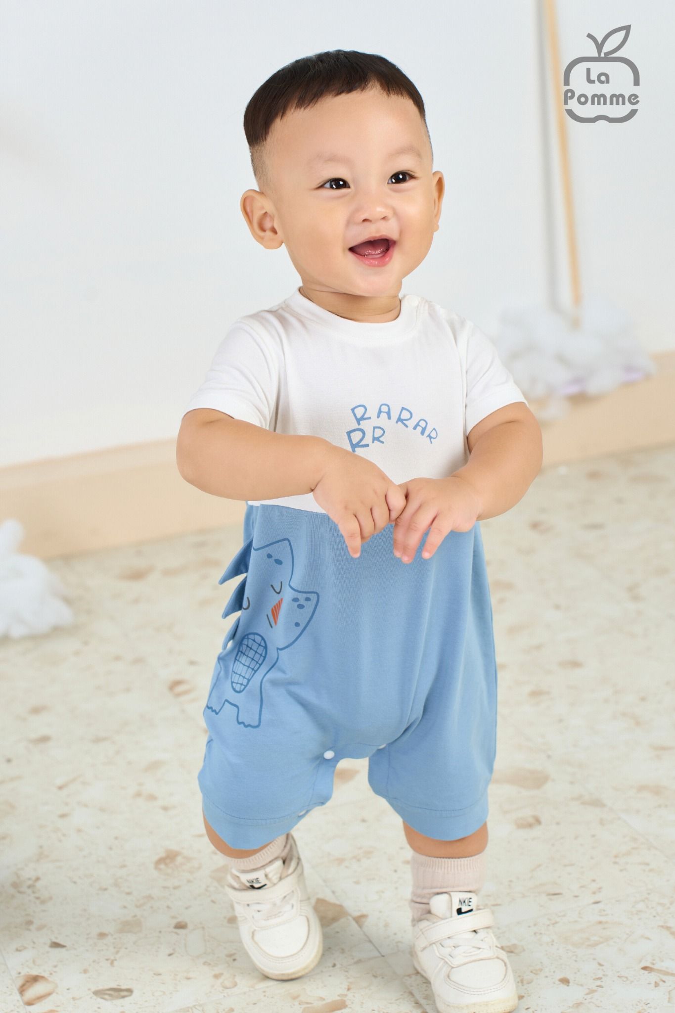 Body cộc tay La Pomme họa tiết thú ngộ nghĩnh