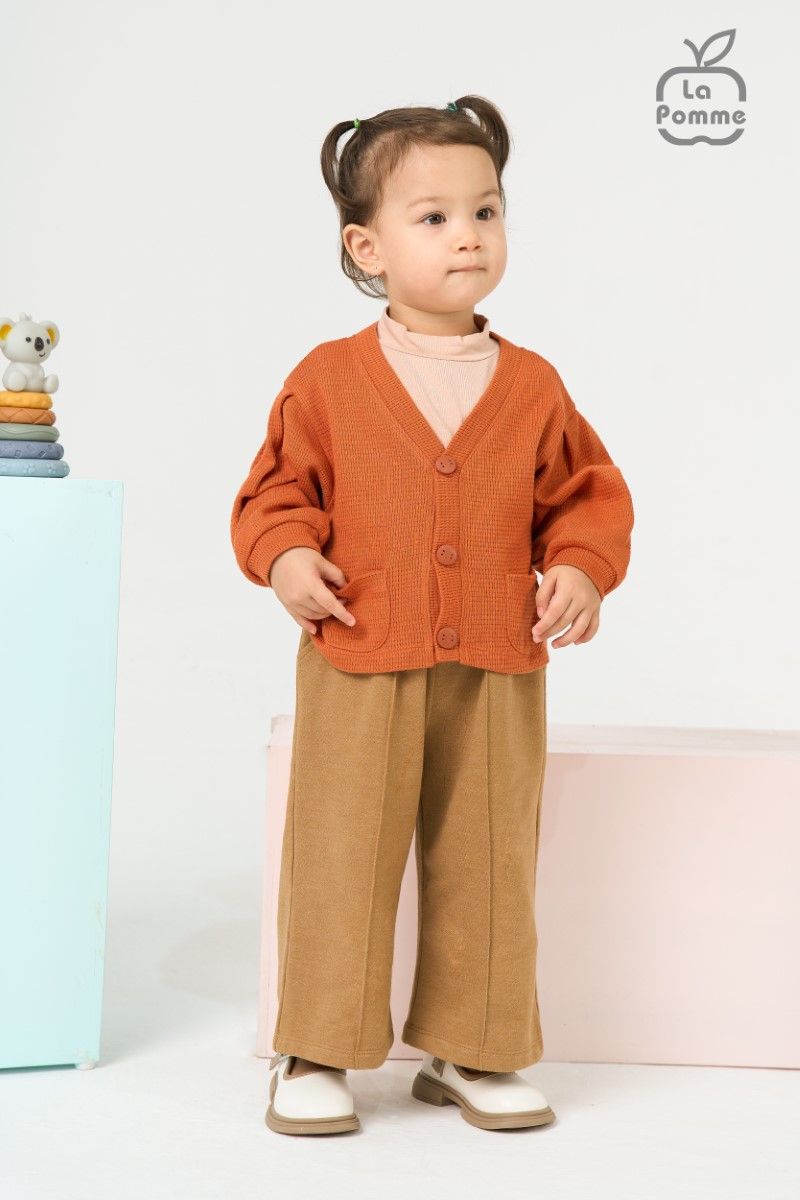 Quần dài La Pomme dáng suông - Đỏ