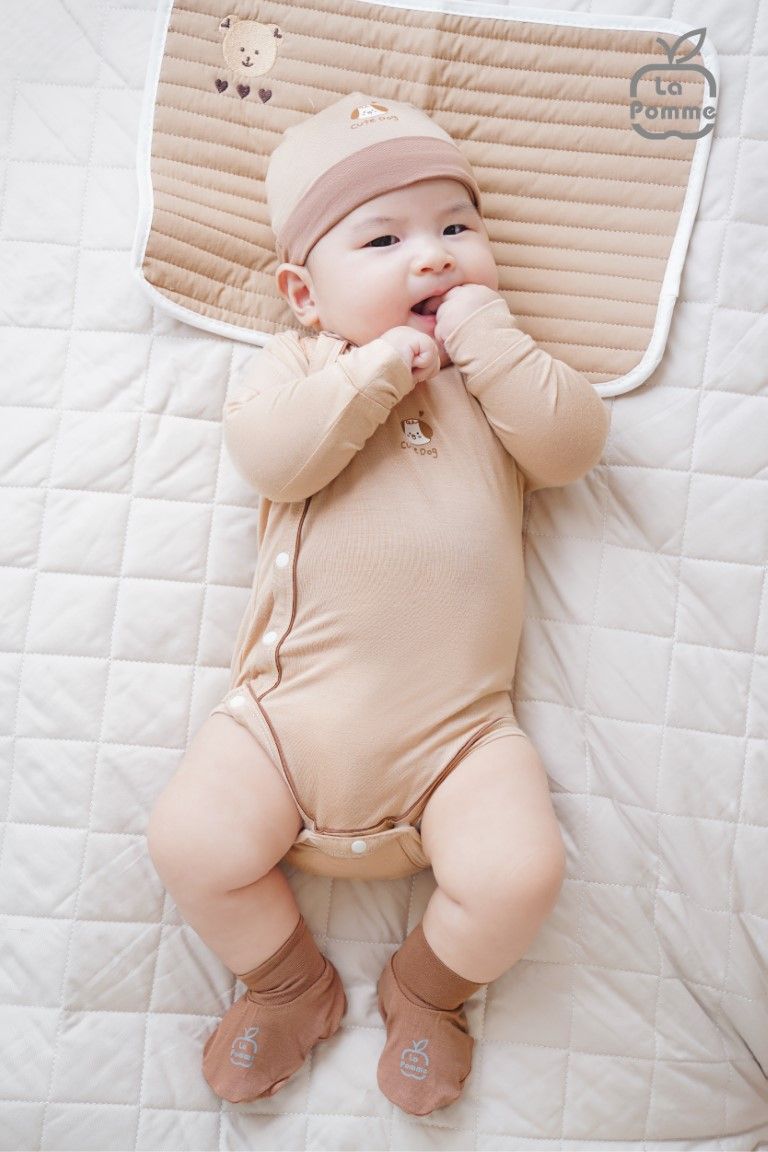 Body chip dài tay La Pomme baby kisses - Be