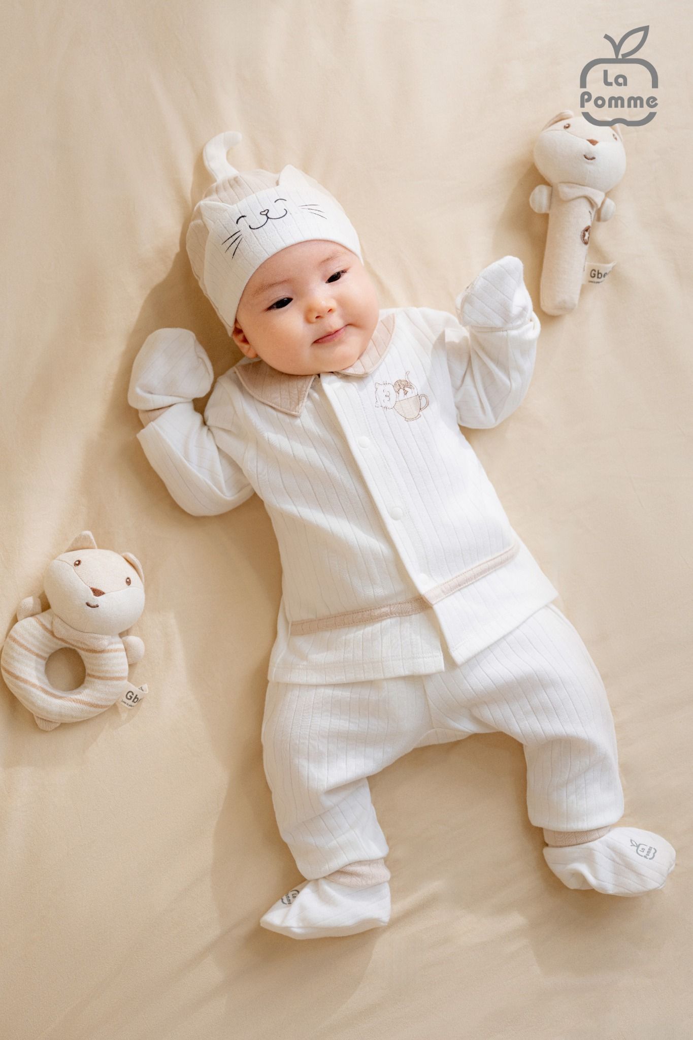 Set bao tay bao chân La Pomme mèo con ngộ nghĩnh