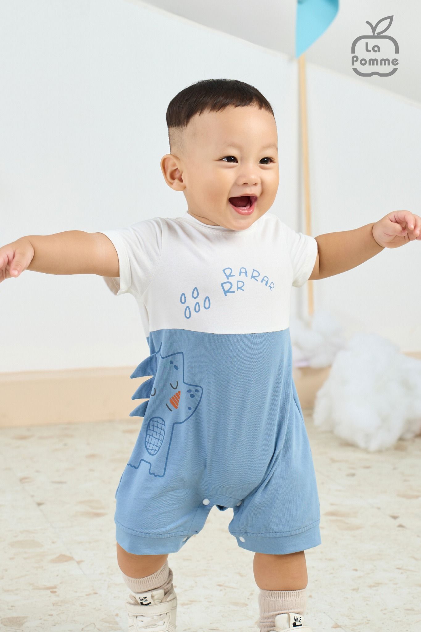 Body cộc tay La Pomme họa tiết thú ngộ nghĩnh