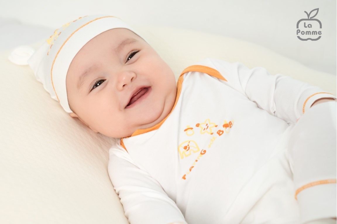 Body dài tay La Pomme viền màu