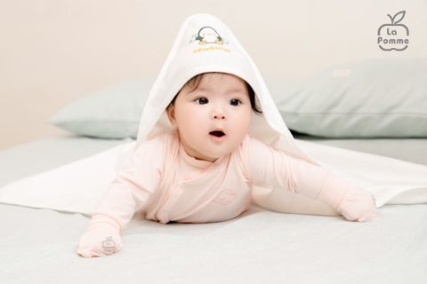  Bộ Dài Tay La Pomme Cúc lệch Dreamy Baby 