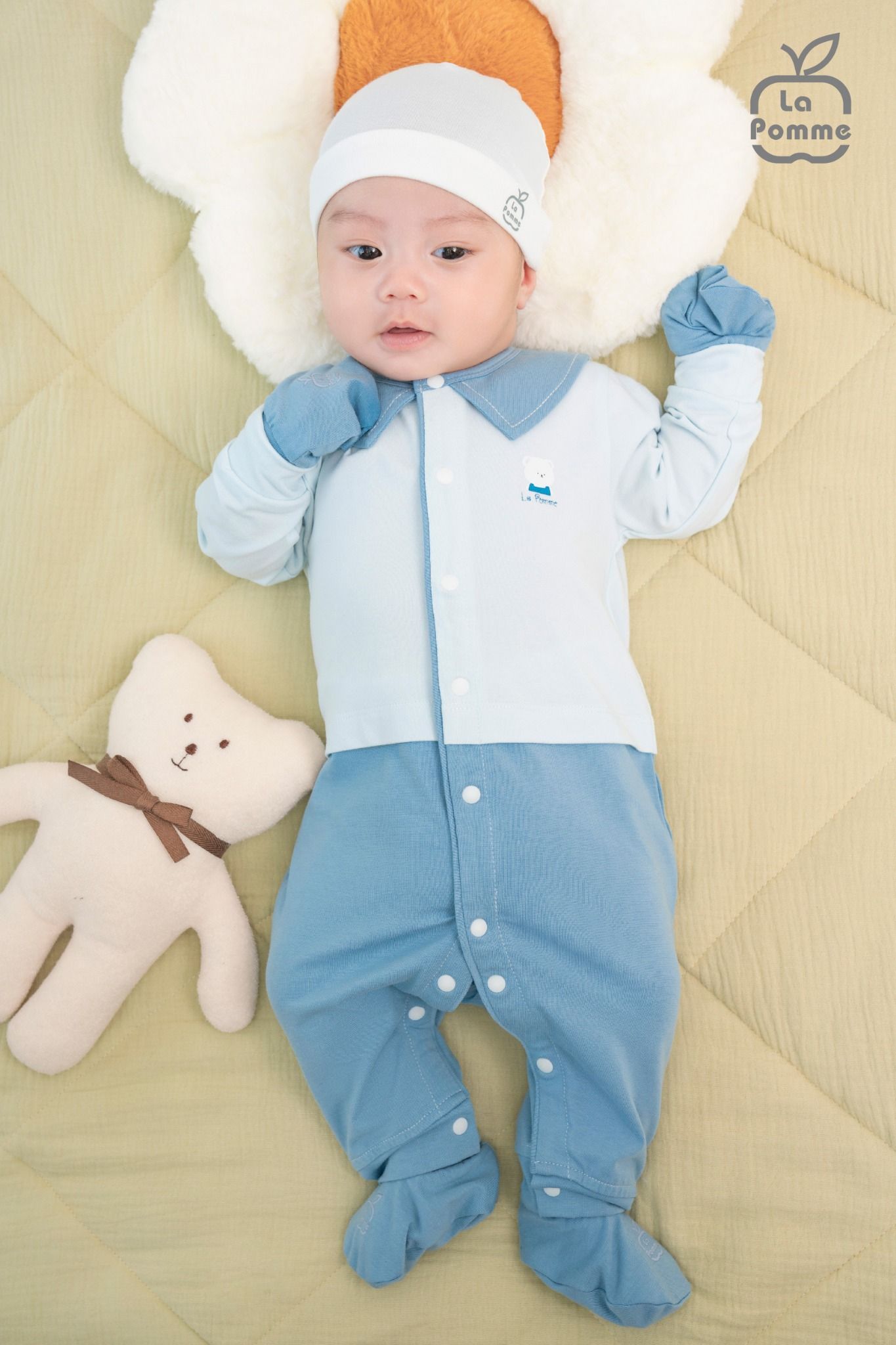 Body dài tay La Pomme cổ Peter Pan