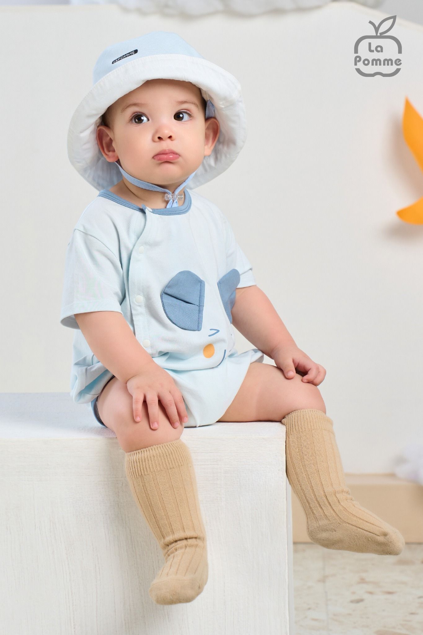 Body cộc tay La Pomme họa tiết thú dễ thương