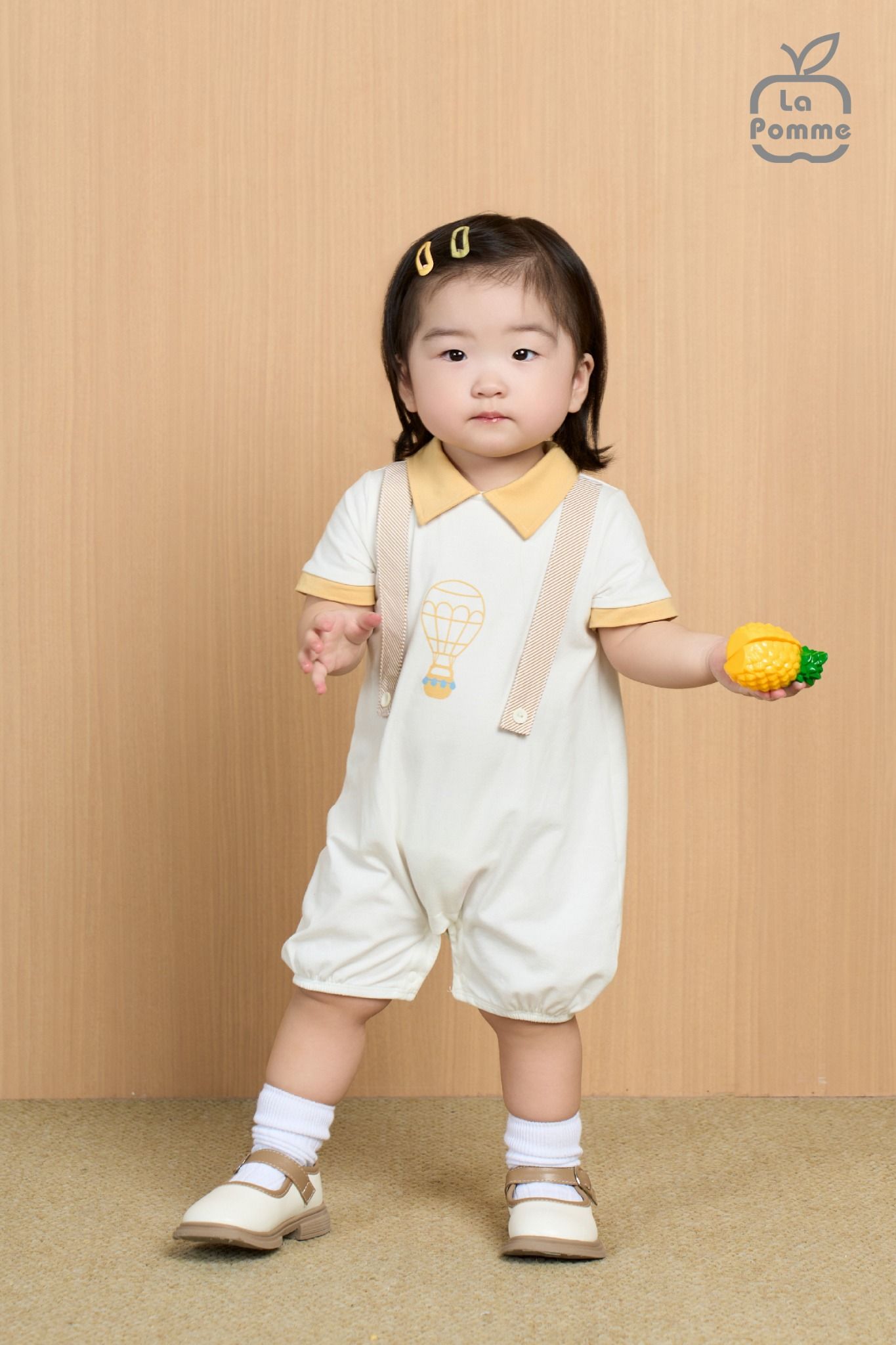 Bộ body liền cộc tay La Pomme cổ đức Khinh khí cầu