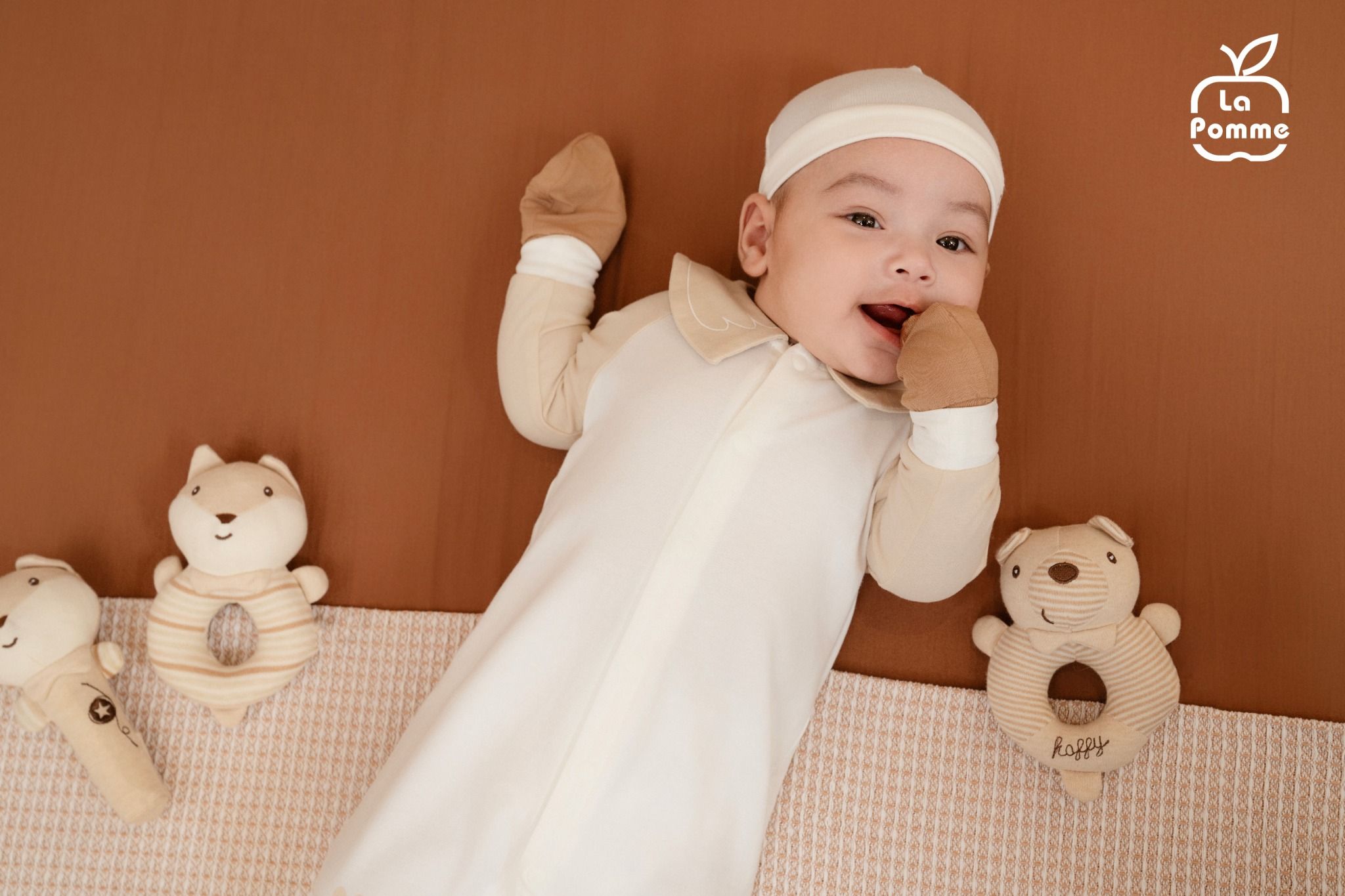 Body dài tay La Pomme cổ cách điệu ngộ nghĩnh