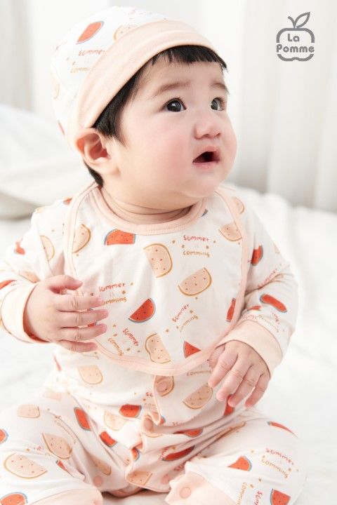 Yếm La Pomme Watermelon - Trắng Hồng