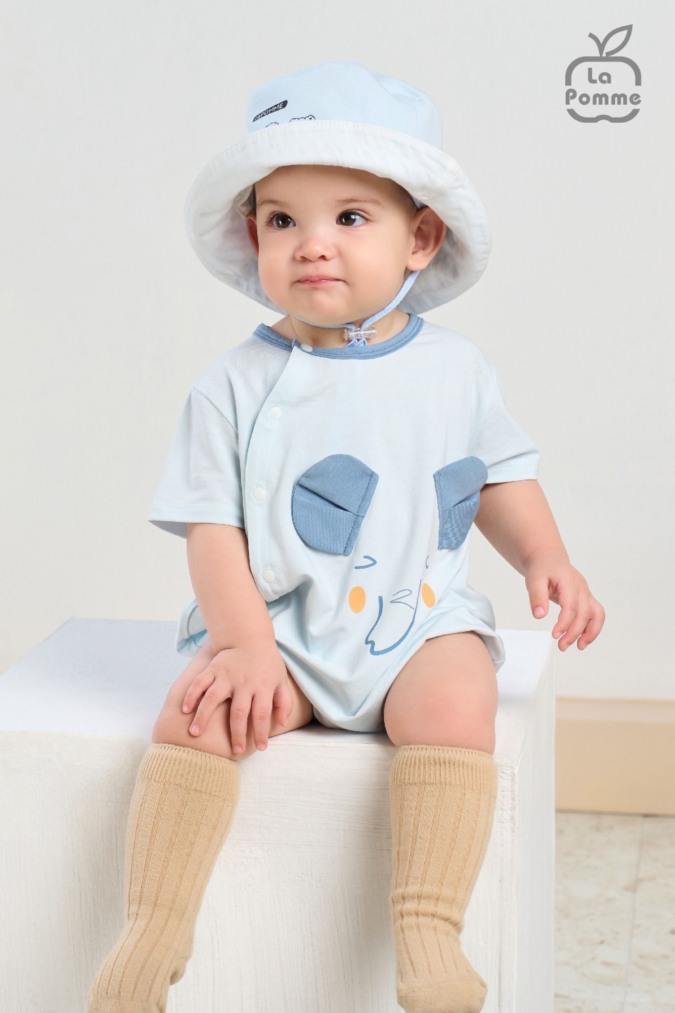 Body cộc tay La Pomme họa tiết thú dễ thương