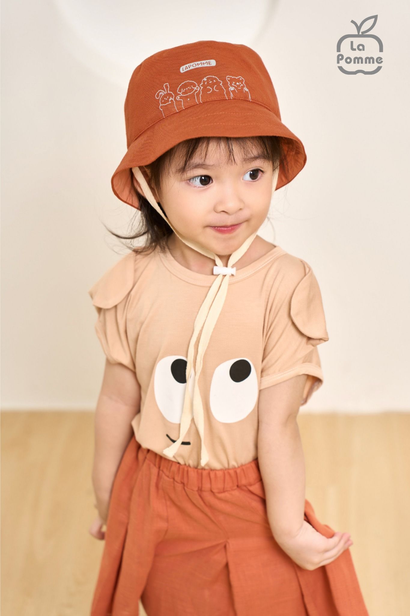 Mũ vành La Pomme Cute Animals - Hồng