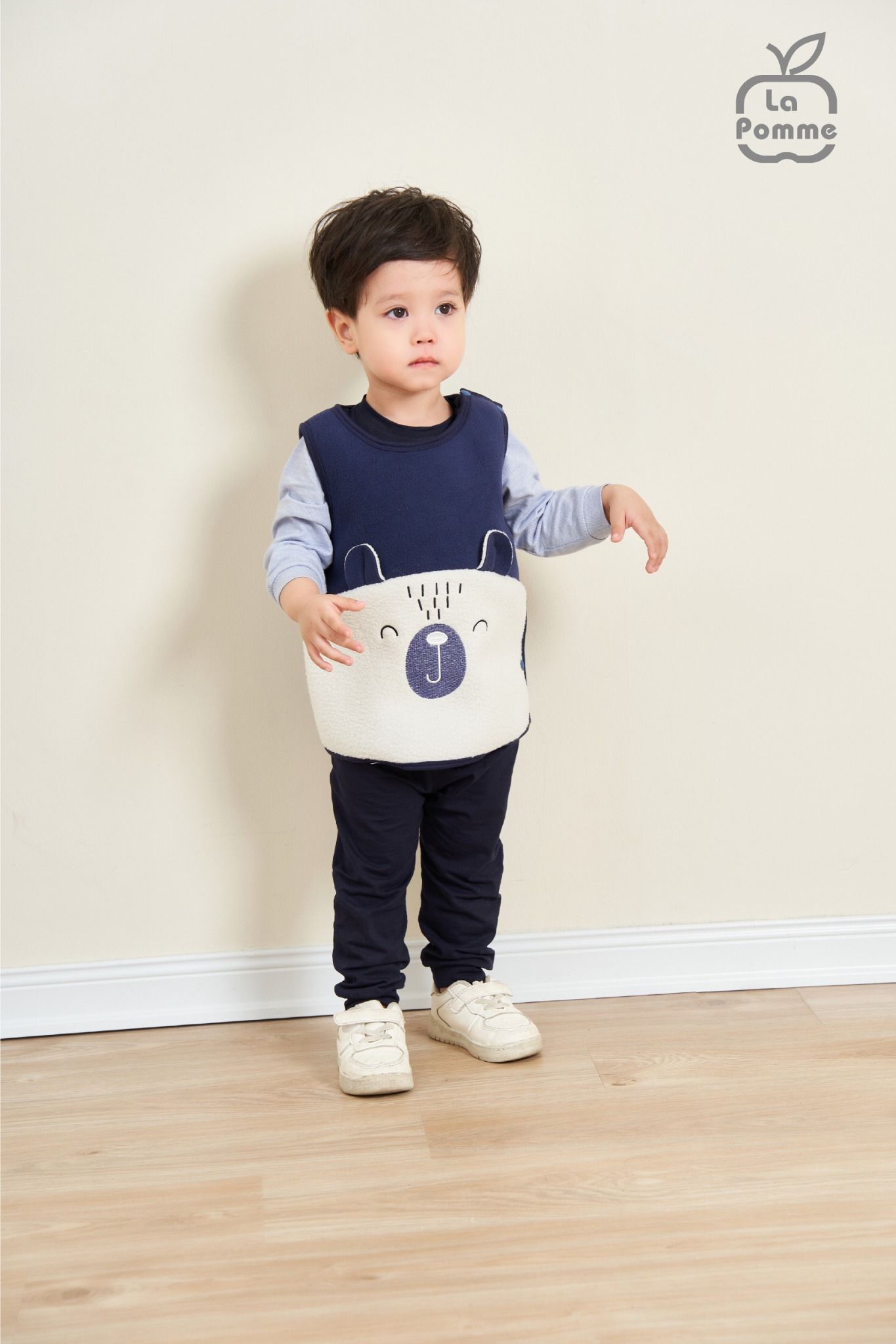 Áo Gile Fur La Pomme Baby Bear - Vàng