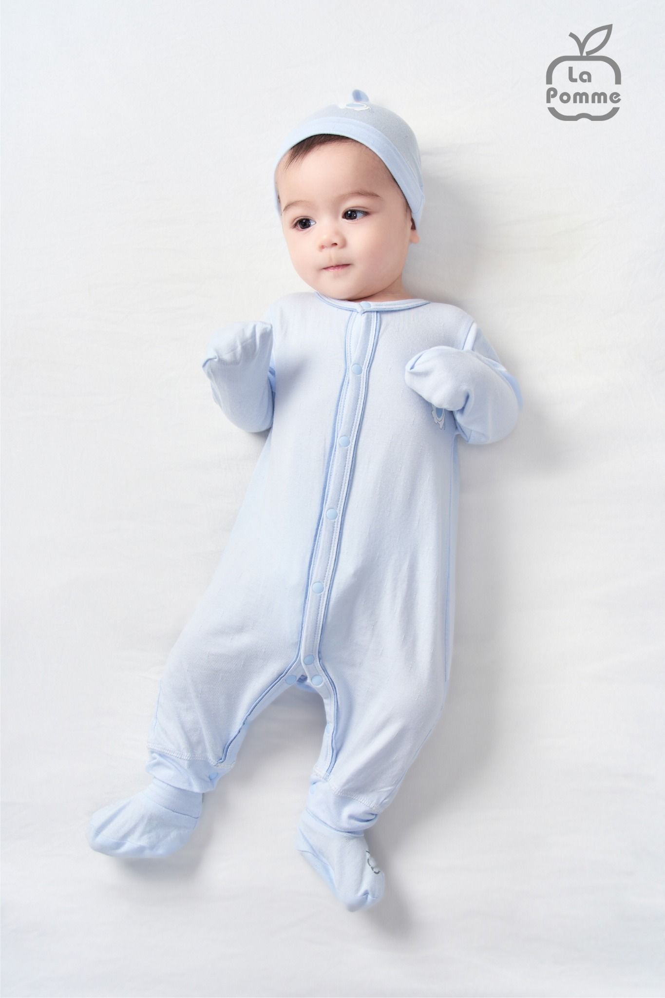Body dài tay La Pomme chú voi Dumbo - Xanh