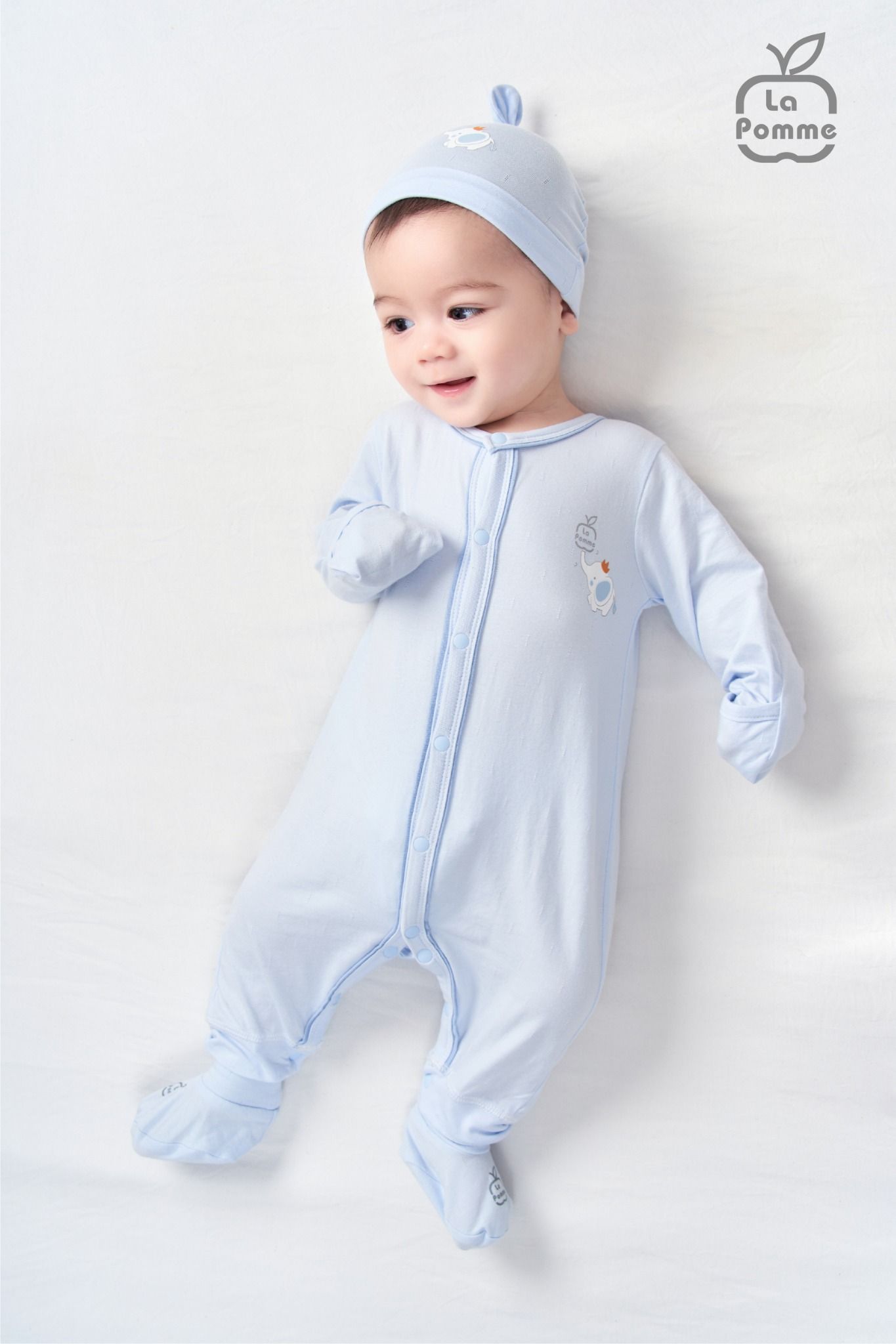 Body dài tay La Pomme chú voi Dumbo - Hồng