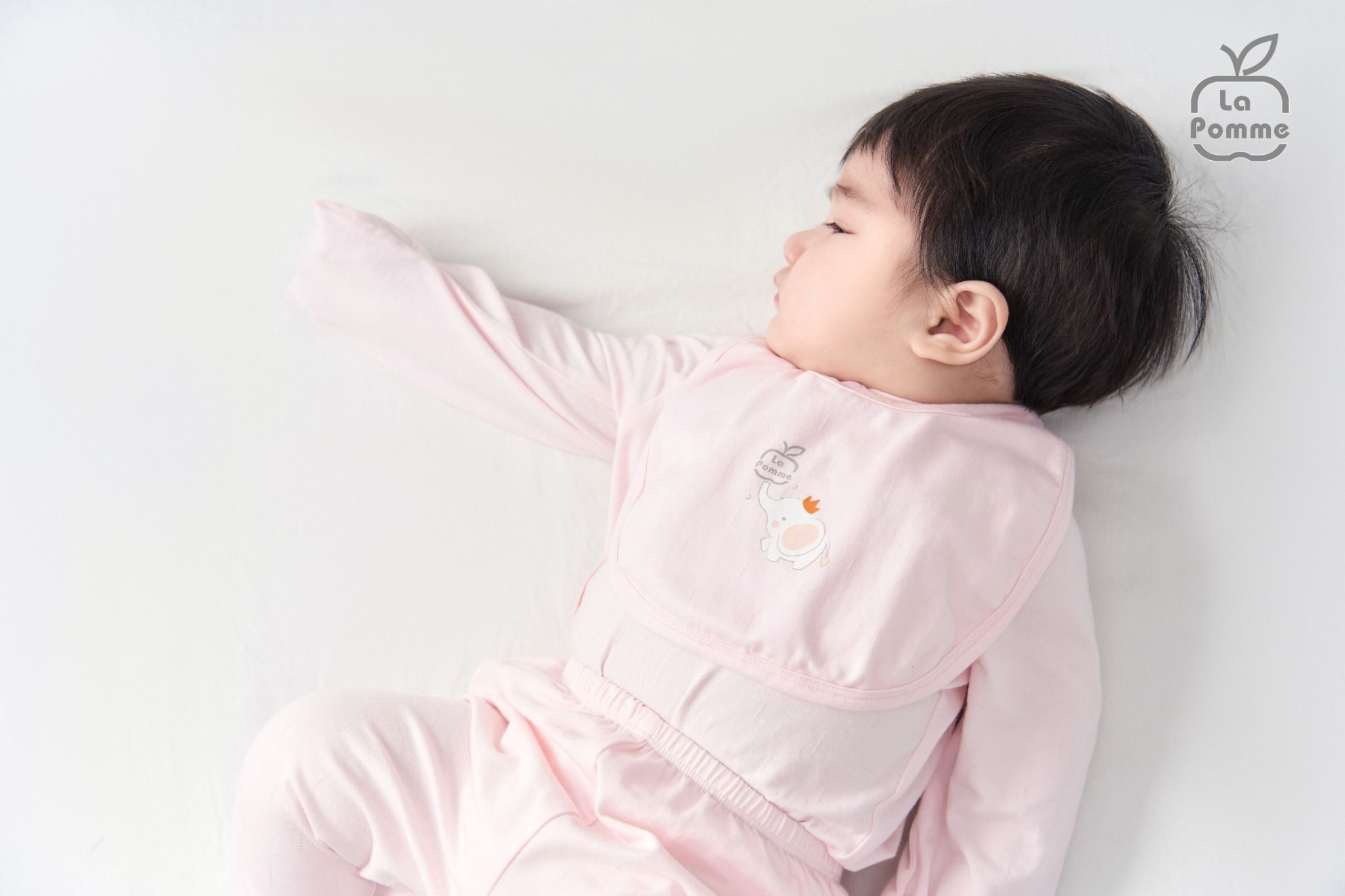 Bộ dài tay La Pomme cúc giữa chú voi Dumbo - Xanh