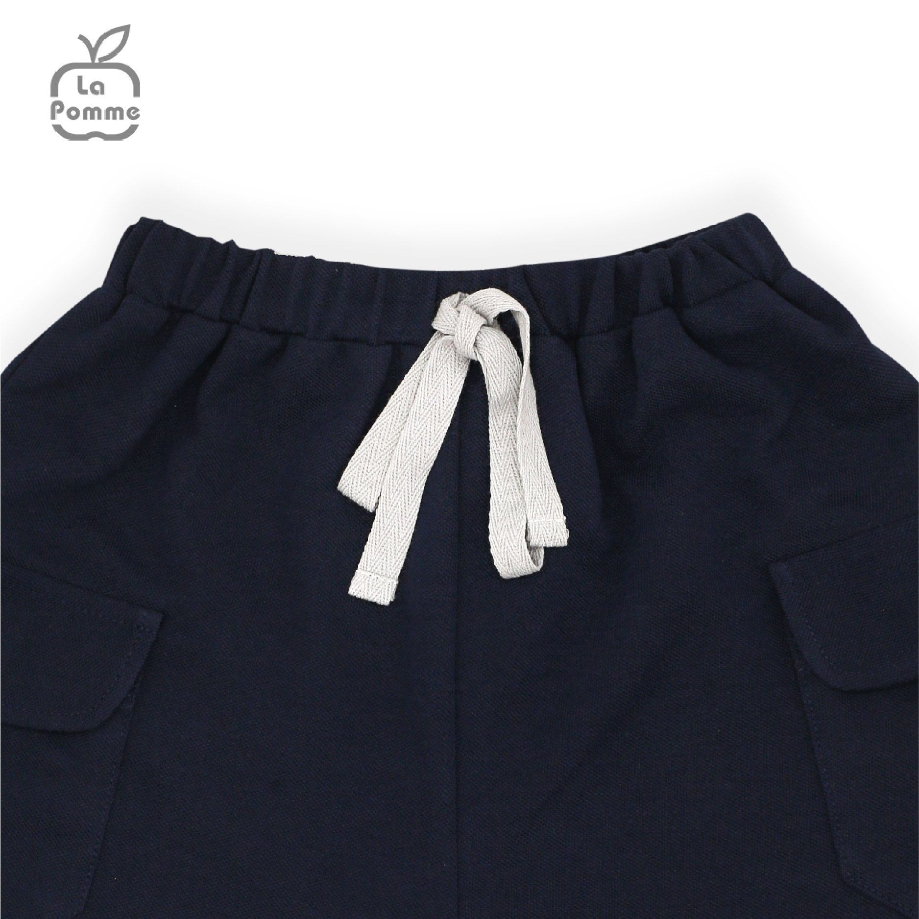 AS002 Bộ ba lỗ La Pomme trái táo đỏ - Xanh kẻ