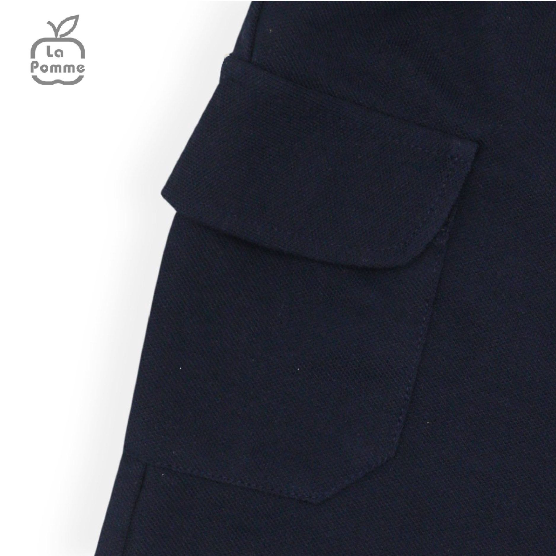 AS002 Bộ ba lỗ La Pomme trái táo đỏ - Xanh kẻ