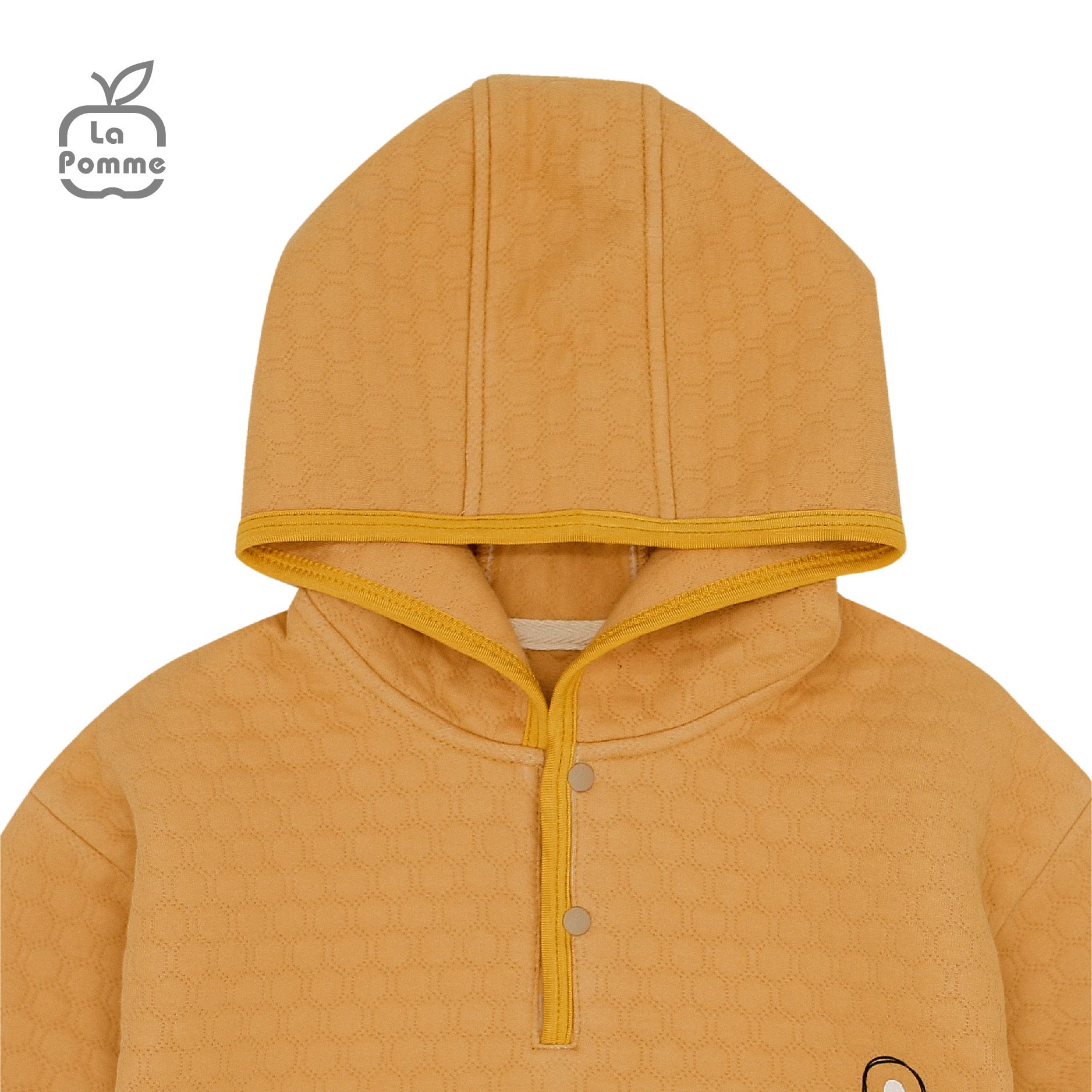 C031 Áo khoác Organic zip La Pomme - Vàng