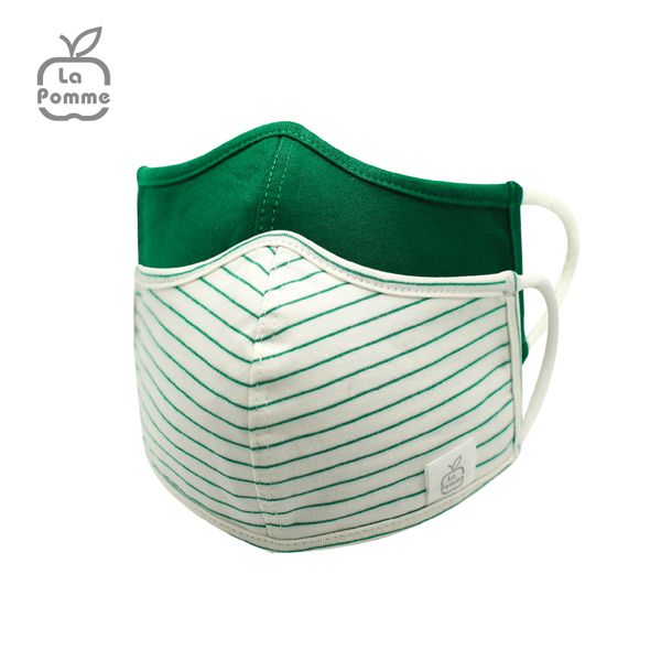  Set 2 chiếc khẩu trang 4 lớp cho bé La Pomme - Gam 13 (Size M) 