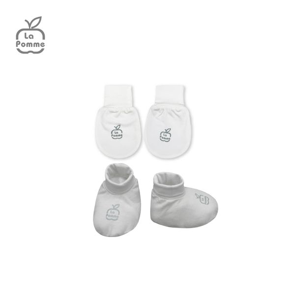  GHF059 Set bao tay bao chân La Pomme Thỏ Bunny - Be Hồng 