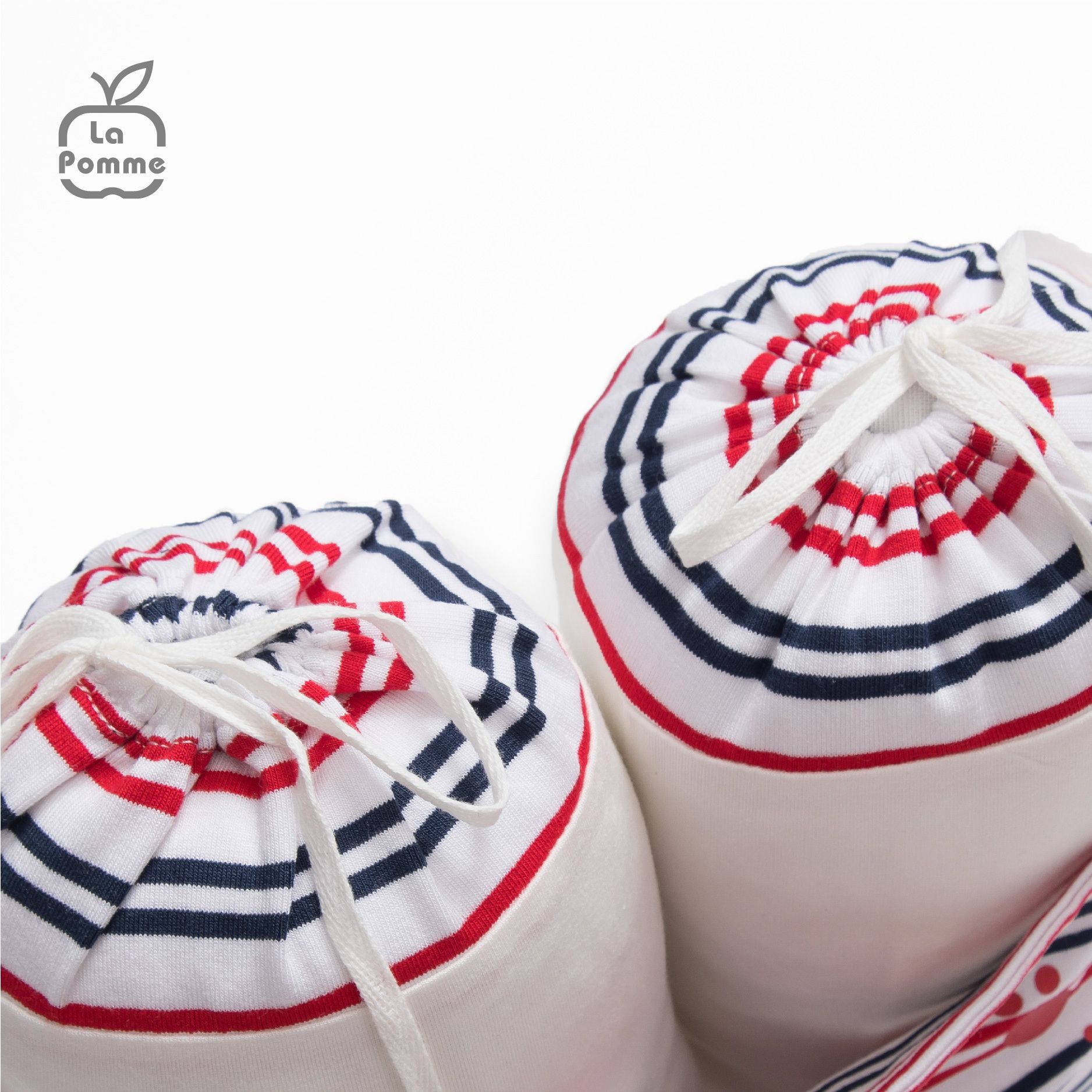 Gối chặn chống giật mình La Pomme Baby Bear - Kẻ Đỏ