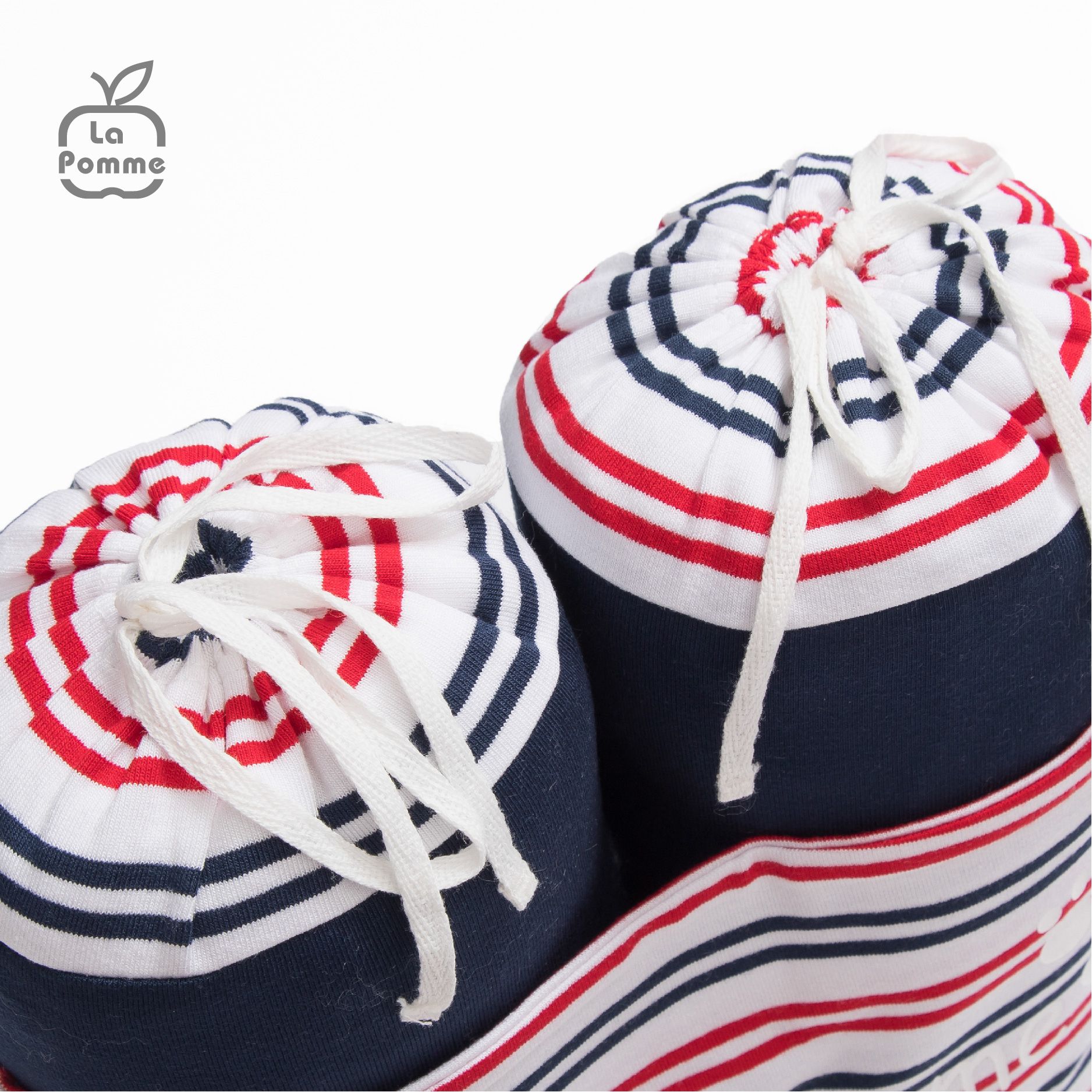 Gối chặn chống giật mình La Pomme Baby Bear - Kẻ Tím Than