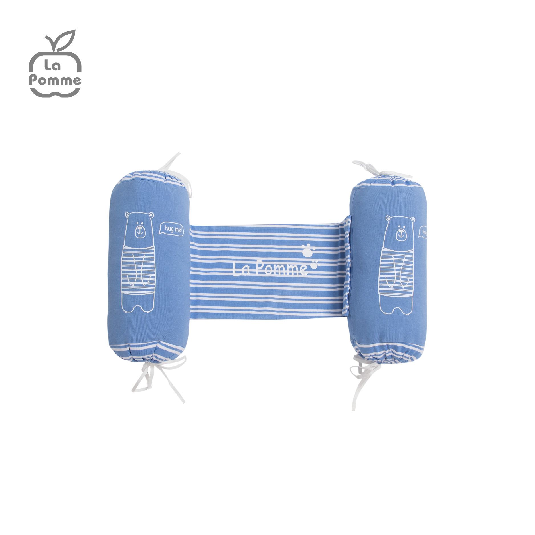 Gối chặn chống giật mình La Pomme Baby Bear - Kẻ Xanh