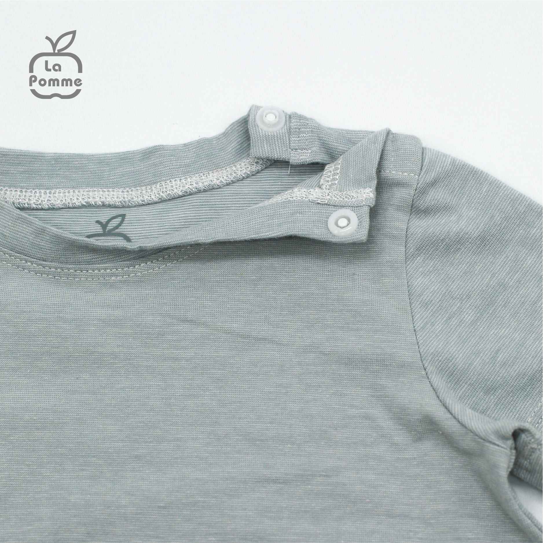 JS057 Bộ body cộc tay La Pomme Cá mập - Hồng