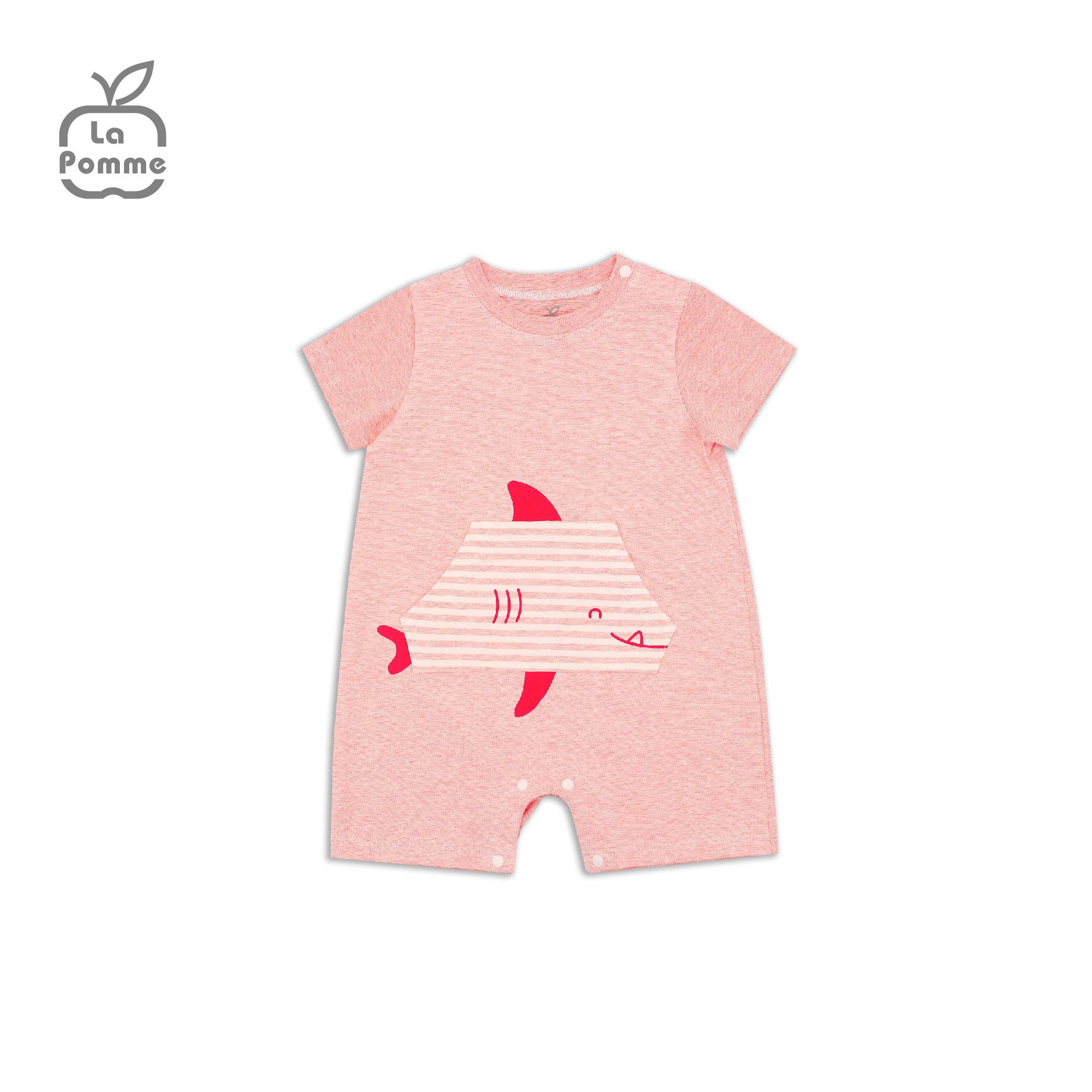 JS057 Bộ body cộc tay La Pomme Cá mập - Xanh