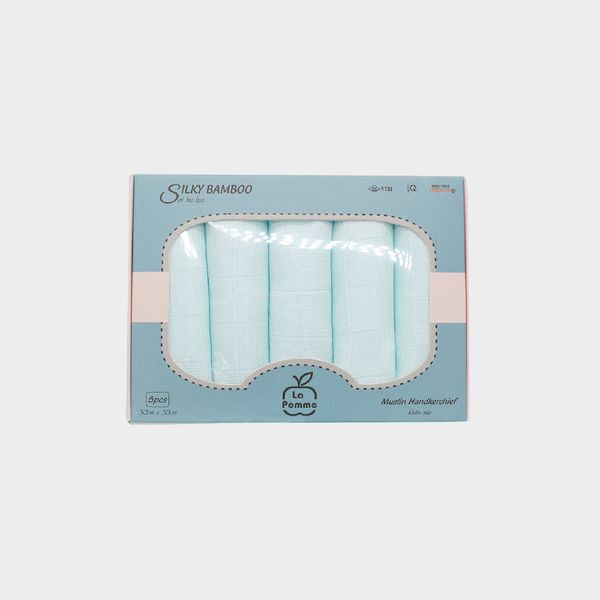  K001 Set 5 Khăn sữa sợi tre lụa La Pomme - 30x30cm 