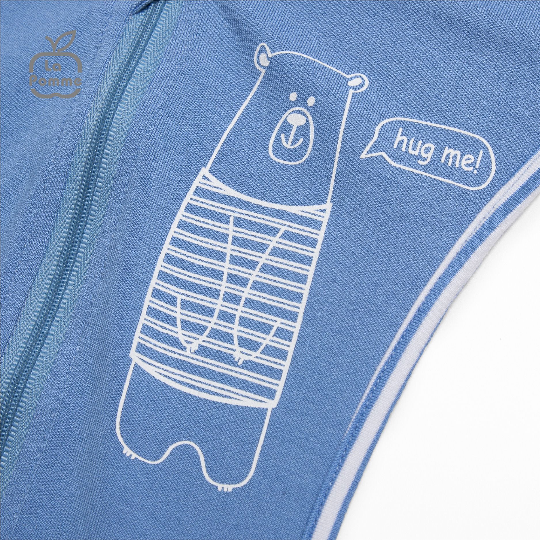 Nhộng chũn ngủ sơ sinh La Pomme Baby Bear - Kẻ Xanh