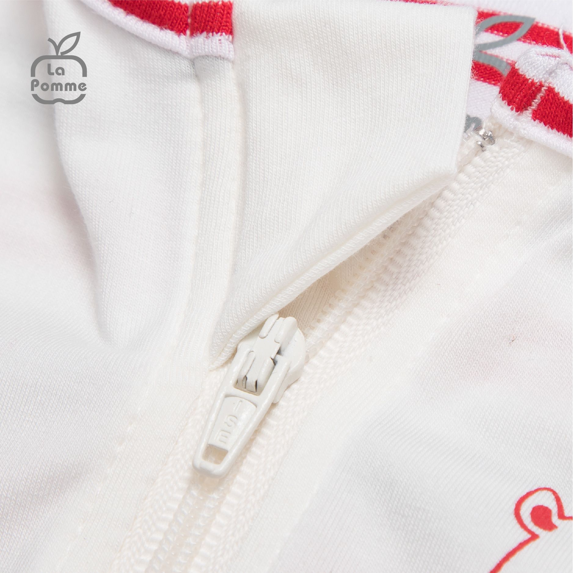 Nhộng chũn ngủ sơ sinh La Pomme Baby Bear - Kẻ Đỏ